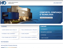 Tablet Screenshot of hospitaloftalmologico.com.br